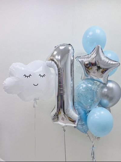 Сет "Облачко" (11 шариков + 1 цифра)