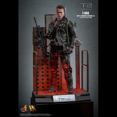 Терминатор Т-800 (Арнольд Шварценеггер, "Терминатор 2: Судный День") - Коллекционная фигурка 1/6 T-800 (Battle Damaged Version 2.0) (DX46) - Hot Toys