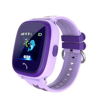 Детские часы-телефон с GPS-трекером Smart Baby Watch DF25G Фиолетовые