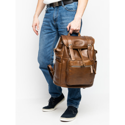 Кожаный рюкзак Volturno NEW Premium brown (арт. 3004-63)