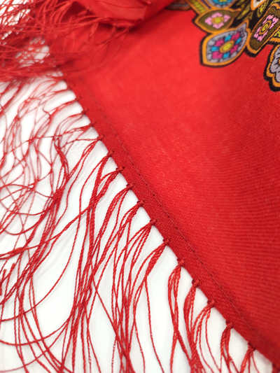 Павловопосадский платок Пряничный домик 1903-5