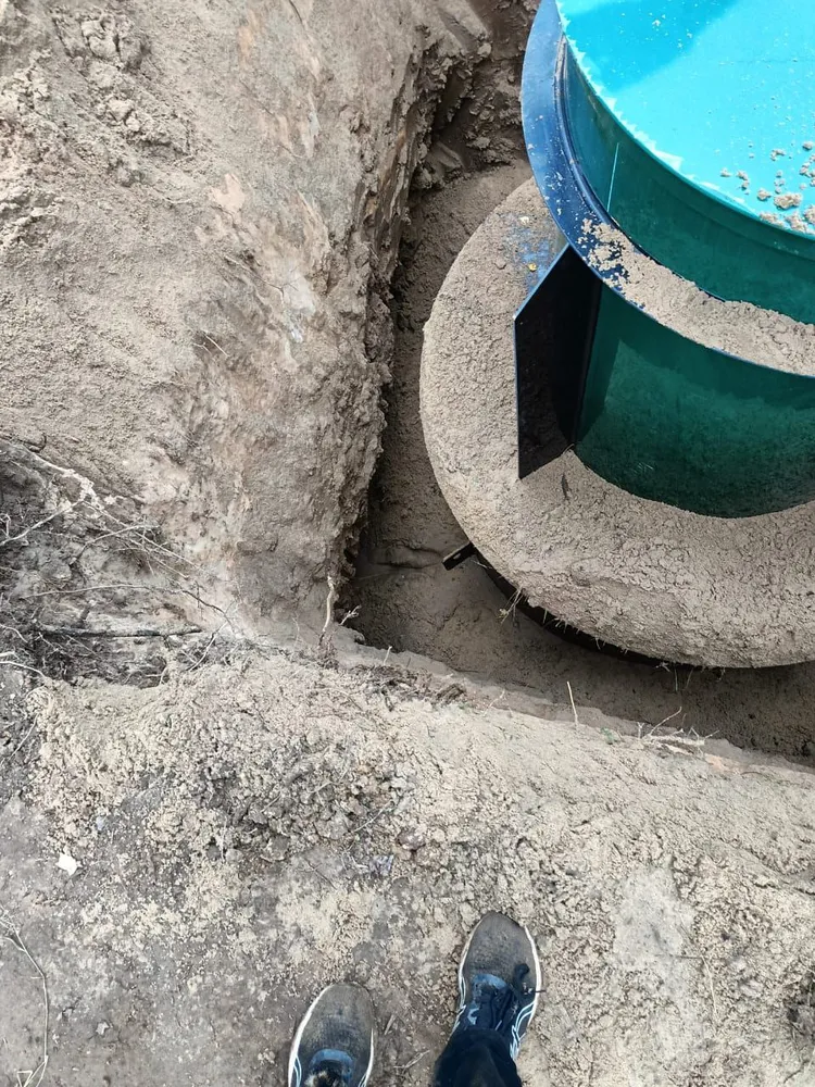 Обратная обсыпка песком