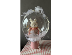 Шар-бокс с игрушкой и индивидуальной надписью №2