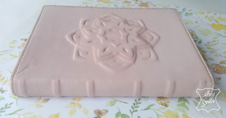 женский ежедневник, ежедневник ручной работы, кожаный ежедневник, розовый блокнот, ежедневник кожа