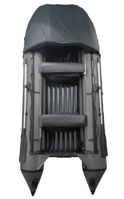 Моторная лодка ДИКИЙ 360 НДНД с тентом серый