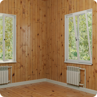 Плинтус для труб отопления ПВХ Smartprofile Aqua 37 для труб до 25мм.