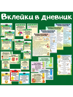 Вклейки в дневник