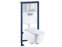 Комплект инсталляция Grohe 38772001 с подвесным унитазом Sole Soho с микролифтом