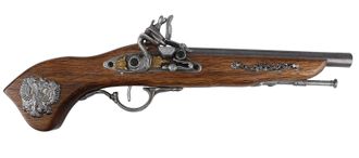 Модель № P16: макет кремневого пистолета XVIII в. с российским гербом