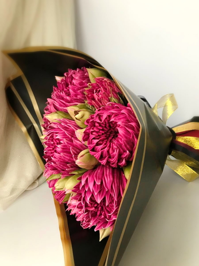 хризантемы из зефира