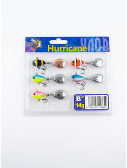 Набор тейл-спиннеров "HURRICANE" 14g #B