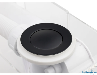 Слив-перелив п/автомат VEGA 60см, черный глянцевый V55R 60BG