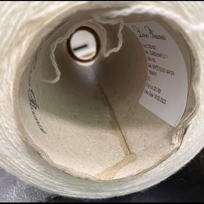 Loro Piana art. COARSEHAIR  2/11  100% WS кашемир Nm. 550 m/100 gr. цв. WHITE VAPOR белый пар