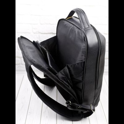 Кожаный рюкзак Roverano black (арт. 3110-01)