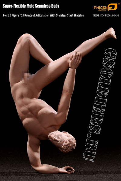 Супер-подвижное бесшовное мужское тело PL2016-M31  1/6 Super flexible Male Seamless Body - PHICEN