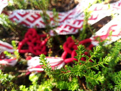 Пояс тканный с Берегинями