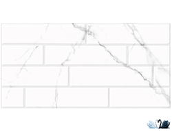 Плитка настенная Belani Luzon белый декор 30х60 с рельефом кирпич купить в магазине Marysя по акции