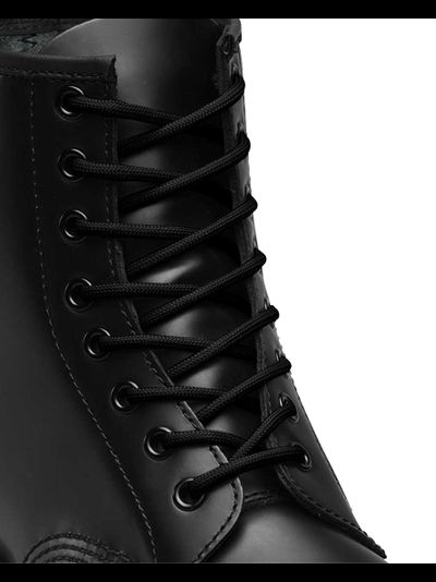 Шнурки Черные 55 Inch Waxed Flat Shoe Laces (8-10 Eye)