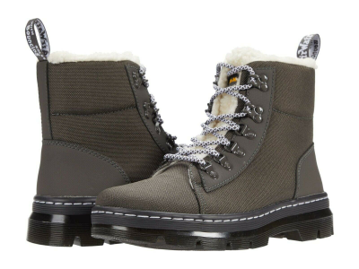 ЗИМНИЕ БОТИНКИ DR. MARTENS 1460 COMBS FAUX FUR EXTRA зеленые женские