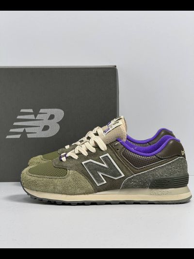 New Balance 574 Sneakersnstuff Nature Green Purple