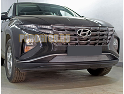 Защита радиатора Hyundai Tucson 2021- chrome низ