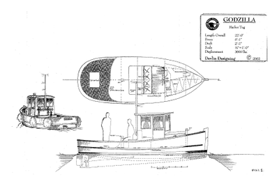 каютный катер Godzilla 22