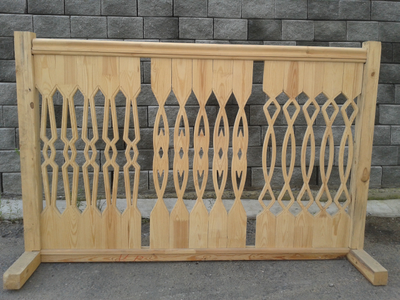 Балясина прорезная массив №1 сосна 20мм*90мм*90см