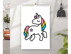 Перекидной календарь Единорог №22