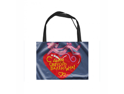 Сумка-шоппер для влюбленных, на 14 февраля №1