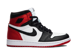 Nike Air Jordan 1 Mid Black Toe (Экокожа) фото