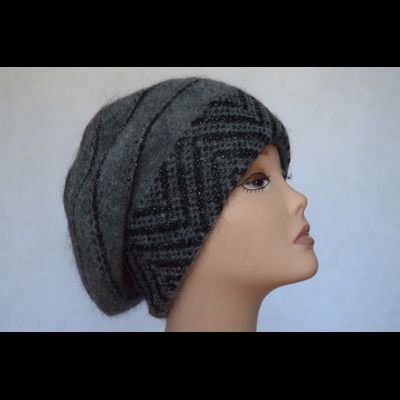 Серый берет для женщин Vizio Италия 5854 антрацит