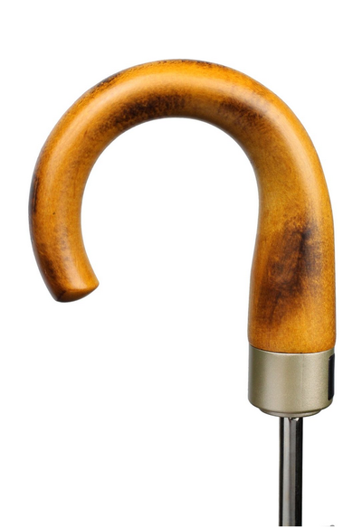 Зонт мужской складной автоматический Sponsa, ручка крючок деревянная, большой купол (125см) + ПОДАРОК