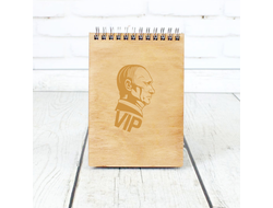 Скетчбук деревянный Путин, Россия №3