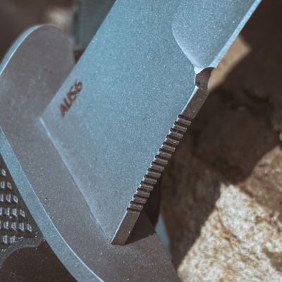 Тактический нож Кречет сталь AUS 6, рукоять резина, ножны ABS