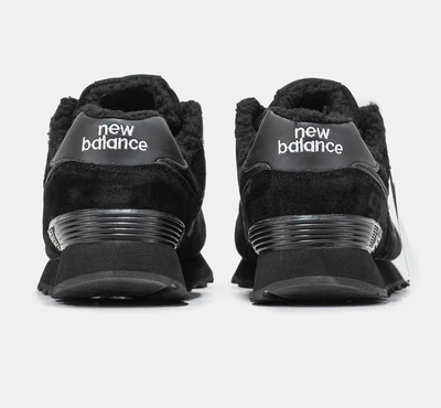 New Balance 574 Winter Black с мехом