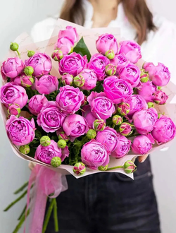 Букет из пионовидной розы "нежность"