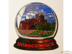 Магнит деревянный "Шар Собор Александра Невского"