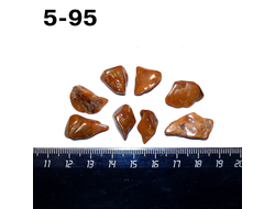Яшма натуральная (галтовка) Урал №5-95: 10,7г - набор - 8шт.