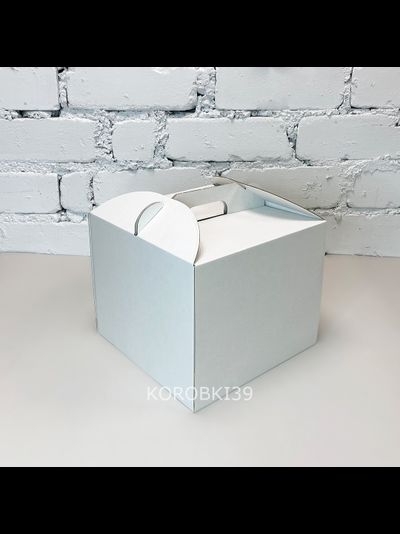 Коробка для торта б/о с/р (МГК, белая), 240*240*200мм