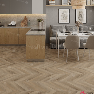 Кварцвиниловая плитка Alpine Floor Сhеvrоn LVТ Дуб Синистра ЕСО 20-6 43 класс толщина 2.5 мм с фаской клеевая 1.9736 м2