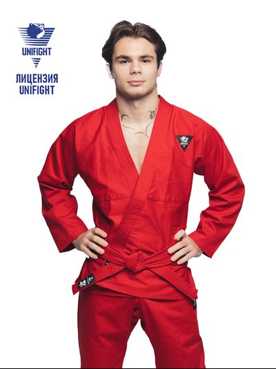 Кимоно для универсального боя UNIFIGHT BRAVEGARD Ascend красное