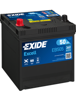 АККУМУЛЯТОР автомобильный EXIDE EXCELL EB505 (АЗИАТСКИЙ ТИП КОРПУСА) L+ 50Ah 360А (En)
