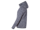 Толстовка из вязанного флиса с капюшоном, на молнии, арт.67