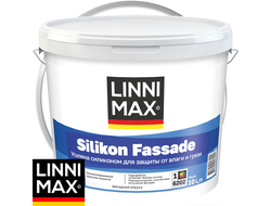 Краска фасадная силиконовая LINNIMAX SILIKON FASSADE Белая база 1 10 л