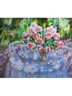 Натюрморт Розовый чай Круглова Светлана