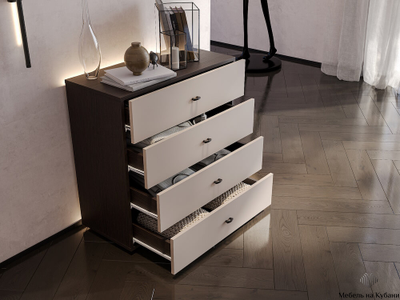 Гиза комод 4 ящ. Меланж/Венге