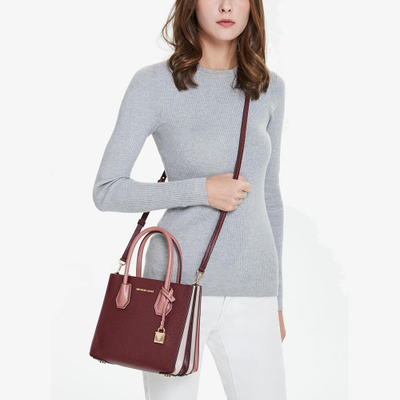 Сумка Michael Kors Mercer medium женская темно-красная