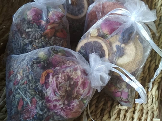 Ароматическое саше с сухоцветами. Фото 4