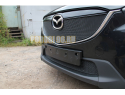 Защита радиатора Mazda CX-5 2012-2017 black низ PREMIUM