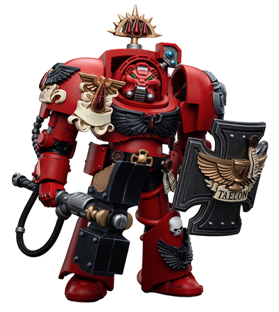 Терминатор Кровавых Ангелов (Warhammer 40k) - КОЛЛЕКЦИОННАЯ ФИГУРКА 1/18 Blood Angels Assault Terminators Brother Taelon (JT5550) - JOYTOY